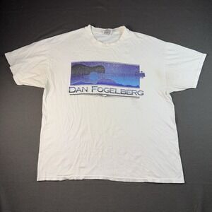 Dan Fogelberg 1998 Band T-Shirt Mens XL White Hanes Stedman Vintage